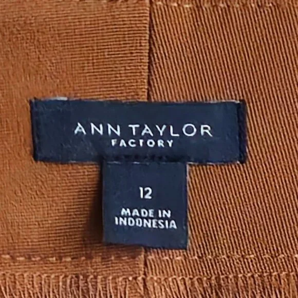 Ann Taylor Factory 12 Dress Pant Camel Brown - Picture 4 of 8